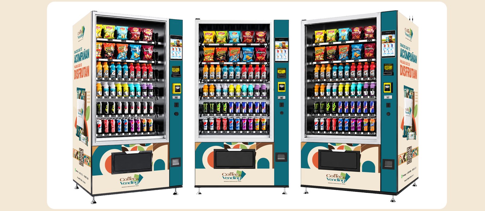 Máquinas de snacks TCN con la marca Coffee & Vending